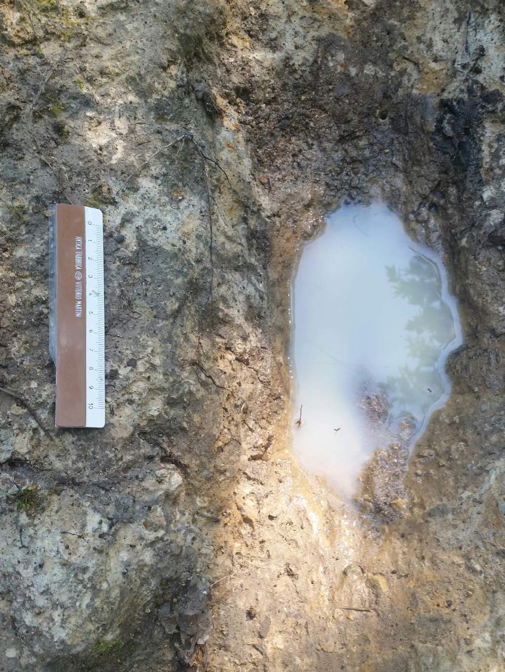 Pozzetta con acqua bianca